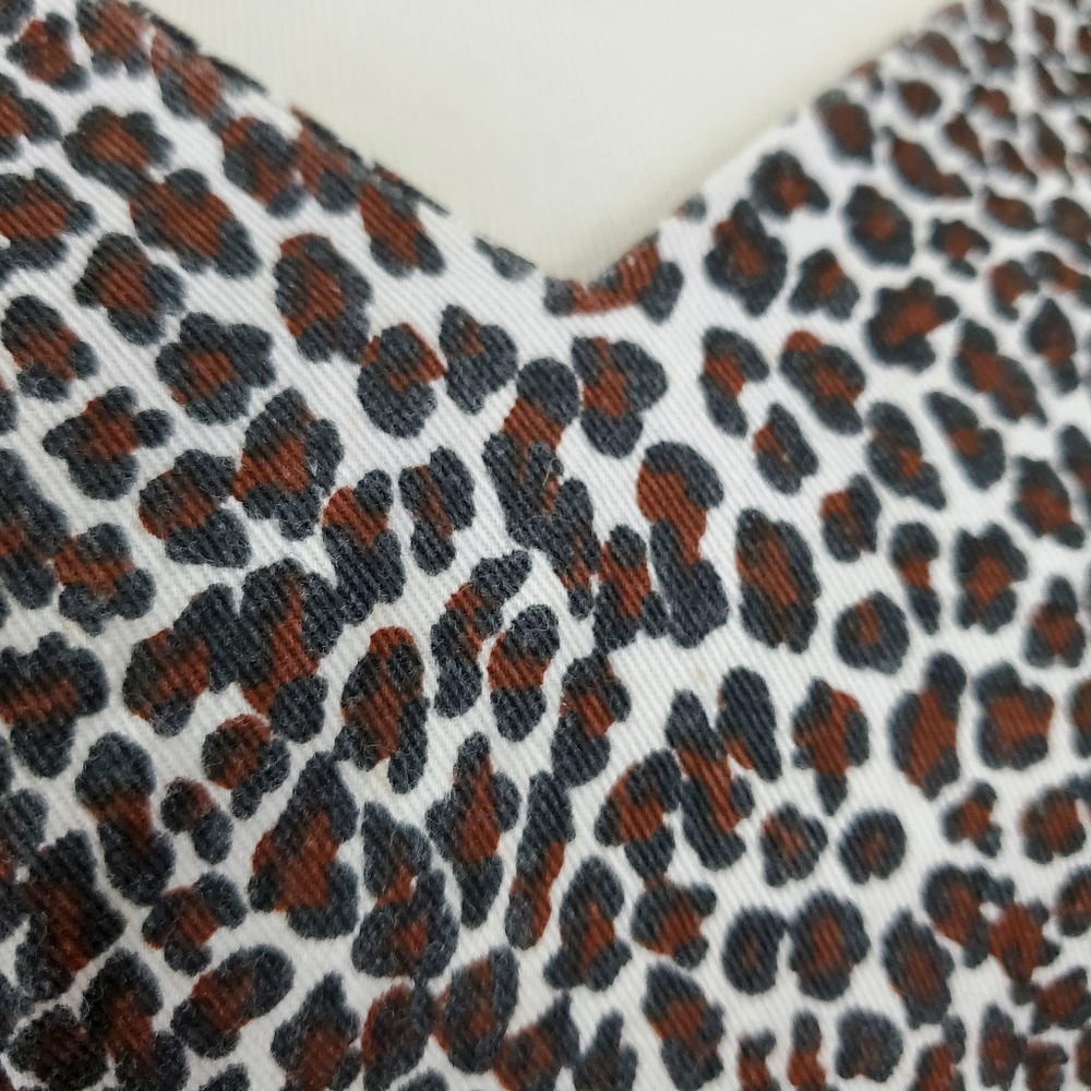 Vintage 80's All That Jazz Leopard Bardot Dress - Picture 4 of 8